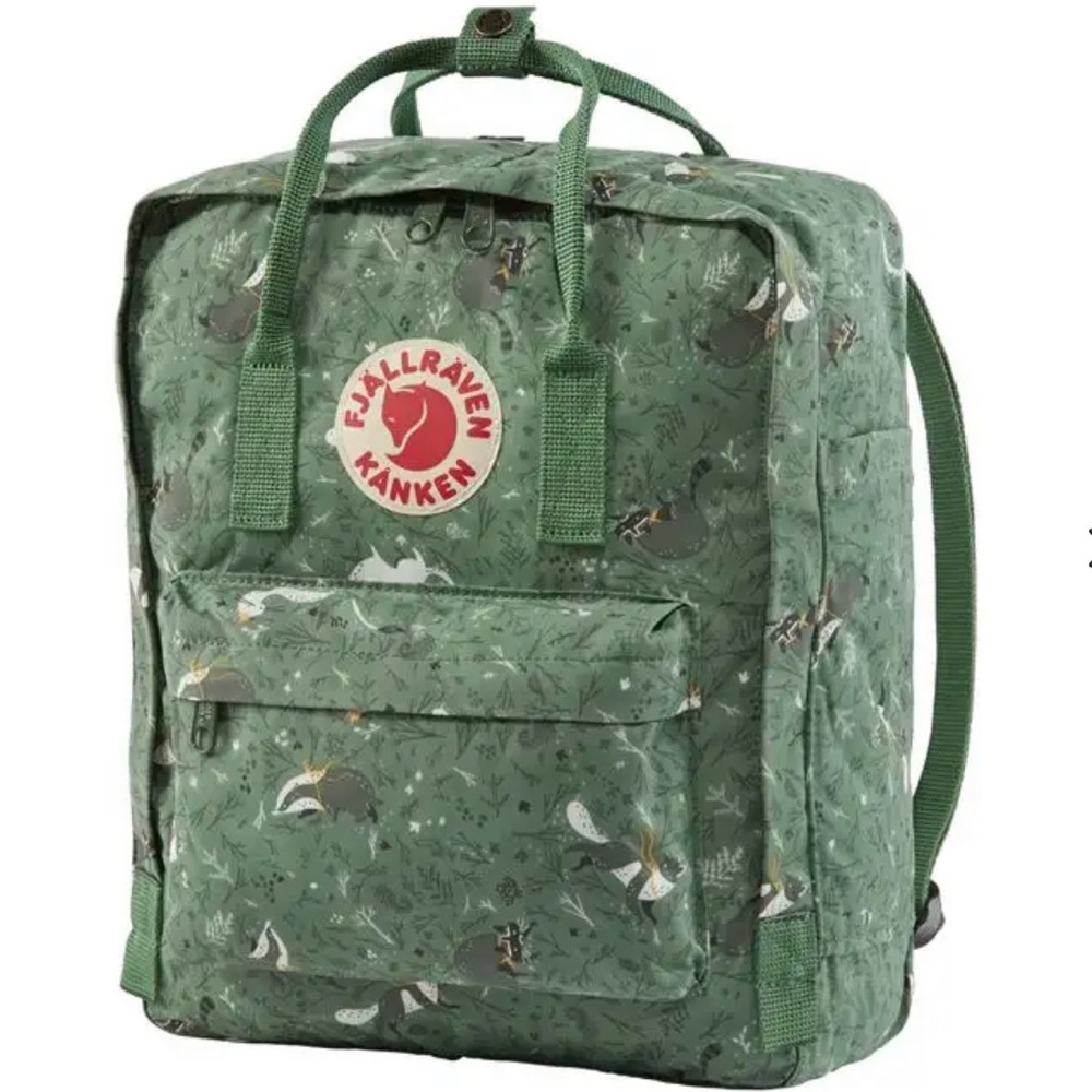 Fjällräven | 13” Kånken Art Laptop Back | Green Fable Arctic Fox